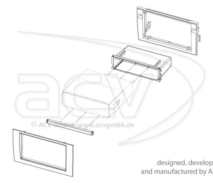 Alternative view of Radioramme Audi A4 2002> dobbeldin