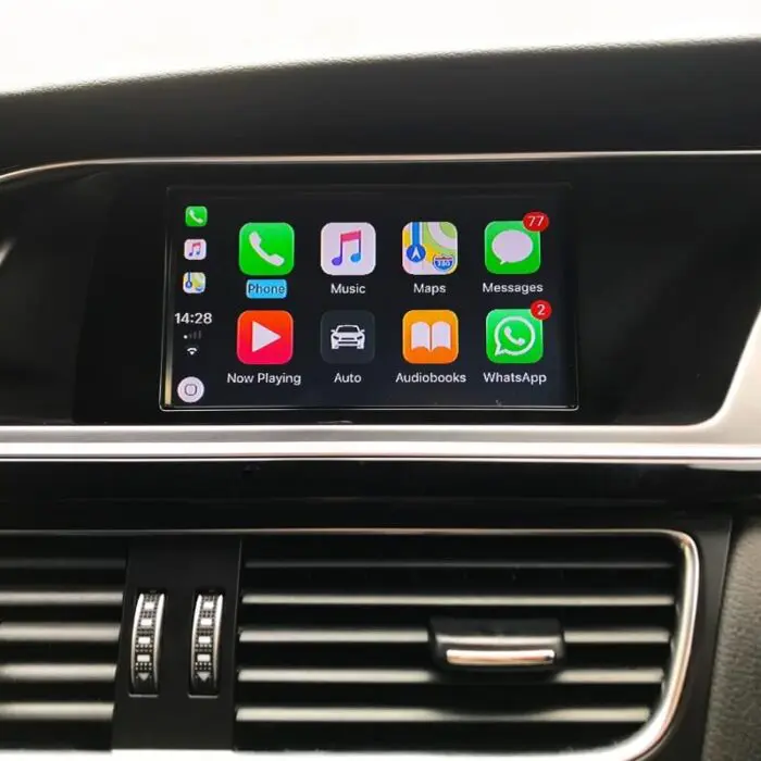 Alternative view of CarPlay Audi A4 A5 Q5 Concert Symphony radio uden MMI
