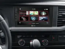 Alternative view of Carplay, navi & DAB+ radio til VW MIB inkl. 9" skærm