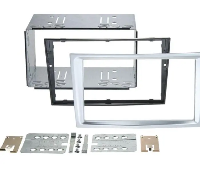 Radio ramme Opel Corsa 2006> sølv