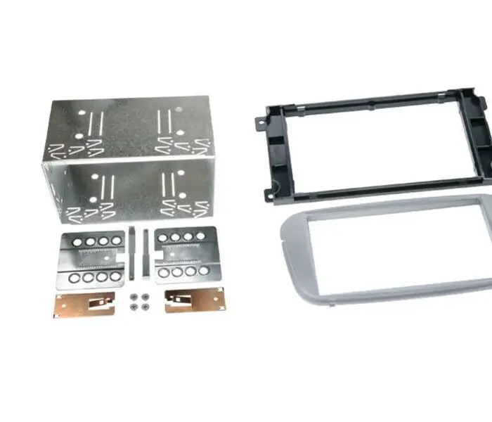 CT23FD09 2-DIN Monteringsramme -  Ford Focus/Cmax >2004  Oval SØLV