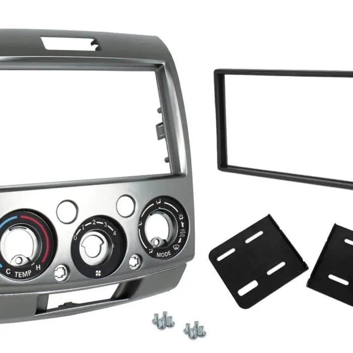 2 Din monterings ramme Ford Ranger - Silver