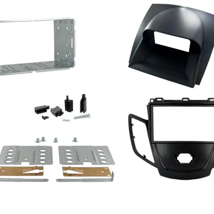 2 Din monterings ramme Ford Fiesta Grey Display