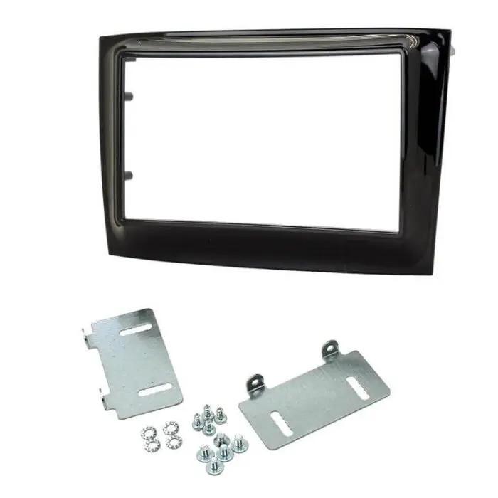 2 Din monterings ramme Fiat Doblo 2015>Piano Black