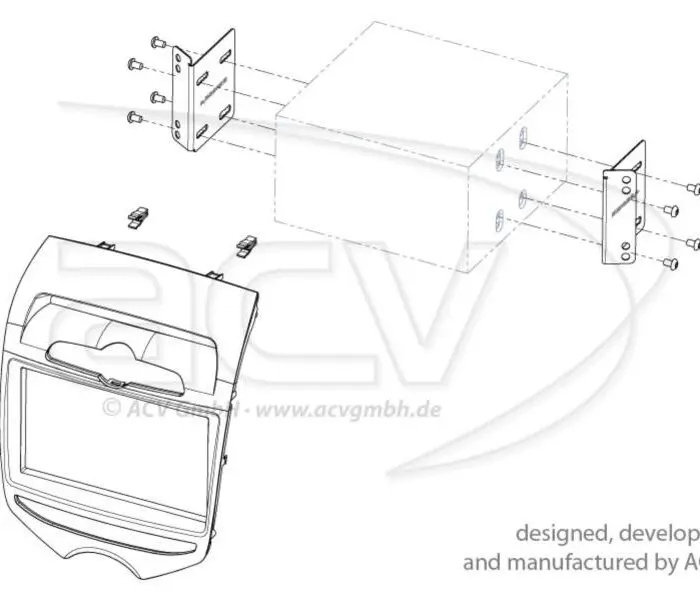 Alternative view of CT23HY23 2-DIN Monteringsramme Hyundai IX20 med manuel klim