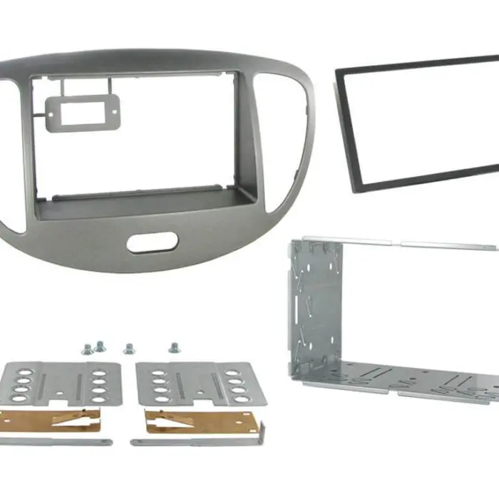 2 Din monterings ramme Hyundai i10 11-14 Silver Al