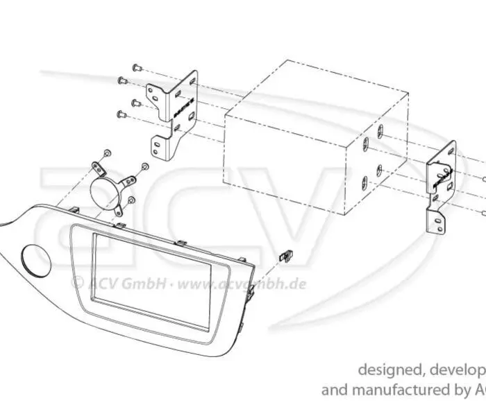 Alternative view of Radio ramme Kia Ceed 2013 Piano sort