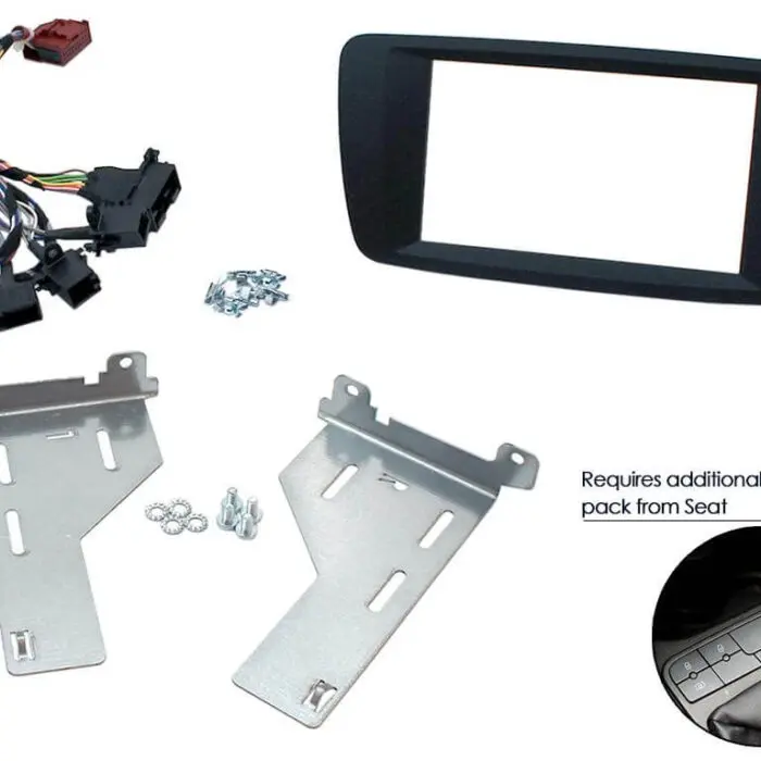 2 Din monterings ramme Seat Ibiza 2014> Soft Touch