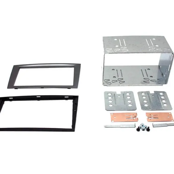2 Din monterings ramme Opel D/D Charcoal Metallic