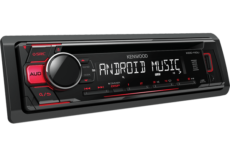 Alternative view of Kenwood KDC-130UR - Radio m. CD & USB - Rødt lys