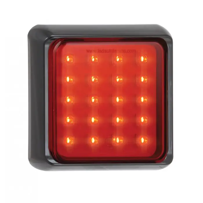 LED 120mm kvadratisk tågelygte