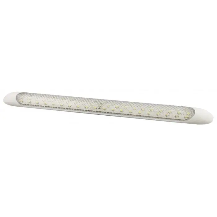 Hvid LED strip lampe 12V, klar linse - 300mm