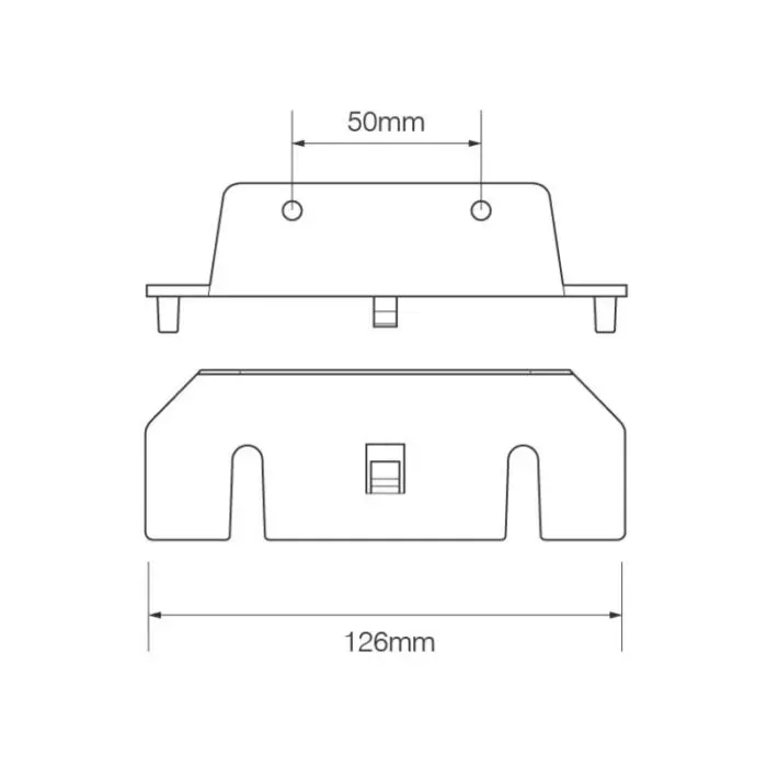 Alternative view of LED monteringsbeslag til 129 serie