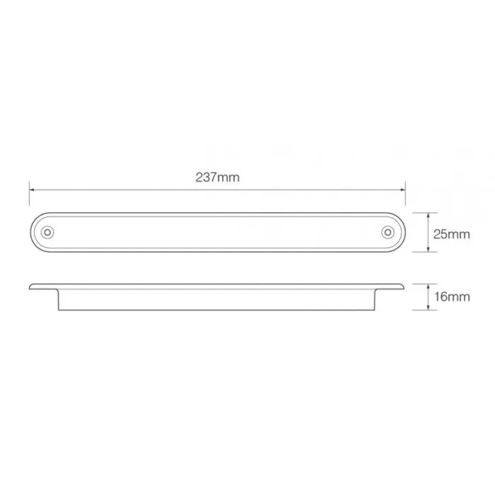 Alternative view of LED strip kombi bak-blink-baglygte hvid