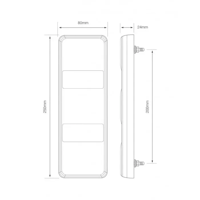 Alternative view of LED 4-funktions kompakt kombinationslygte