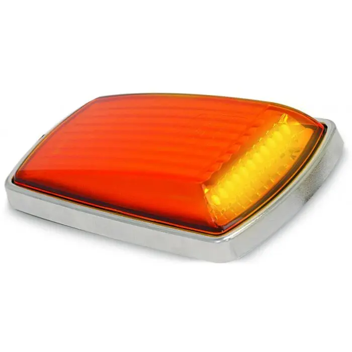 Alternative view of LED side blinklygte, krom