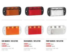 Alternative view of LED lavprofil side markeringslygte, sort