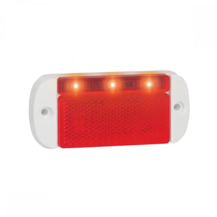 LED lavprofil bag markeringslygte, hvid