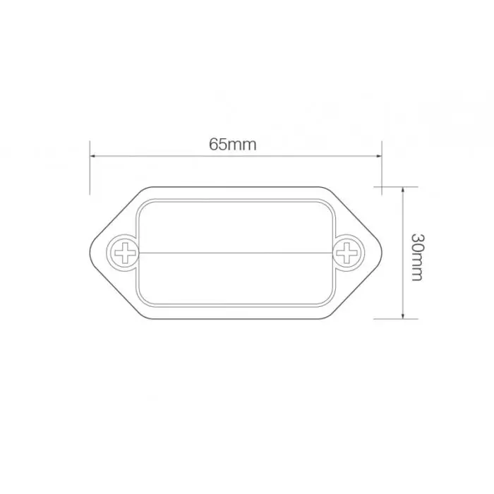 Alternative view of LED dørtrin - panellys blød hvid 12-24V