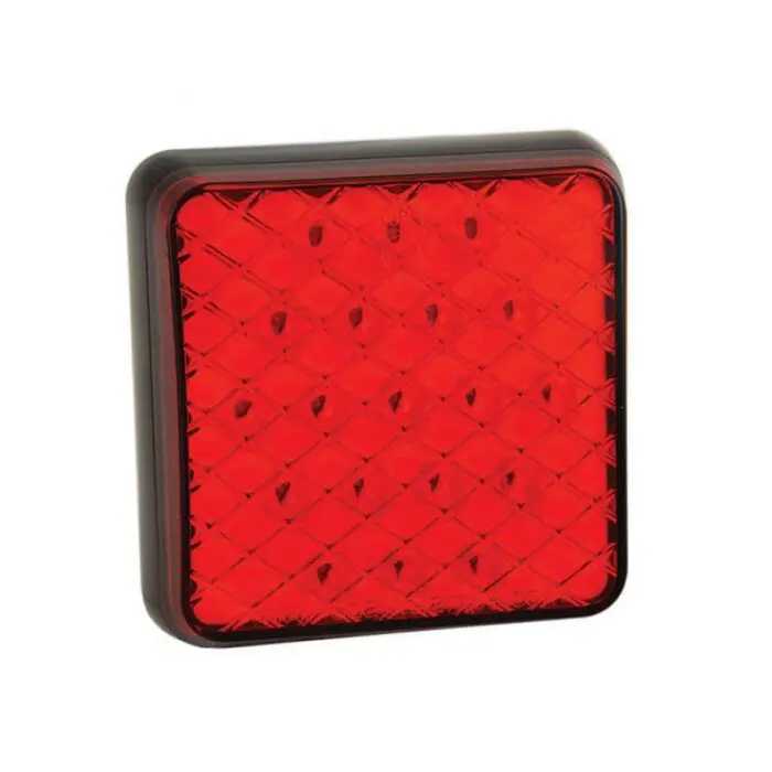 LED kvadratisk tågelygte bag