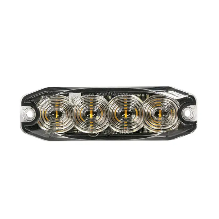 LED blitzlampe R65 superflad med orange lys