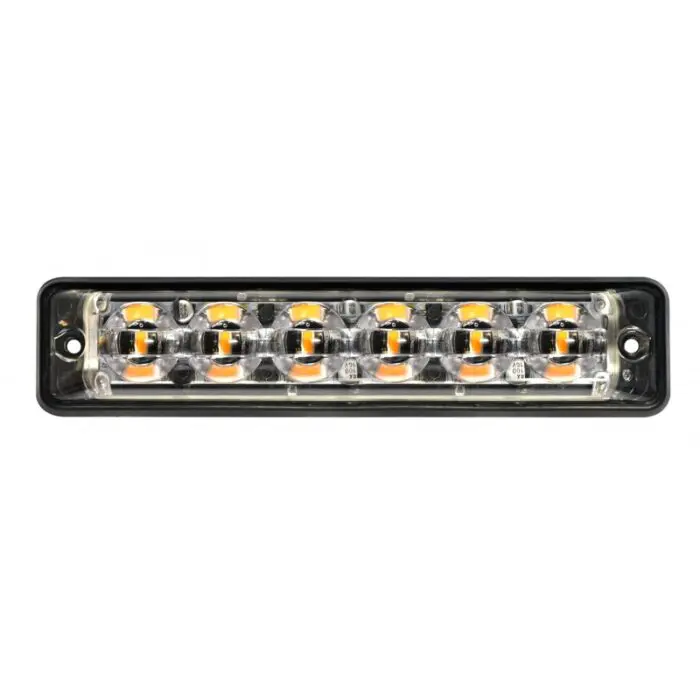 Advarselslampe 6 LED R65 superslim orange