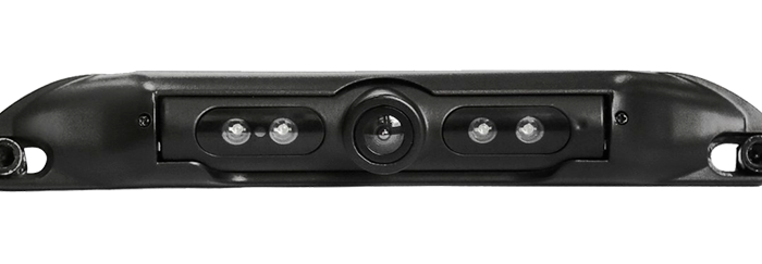 Nummerplade bakkamera 150°, CCD, NTSC, IR natbelysning