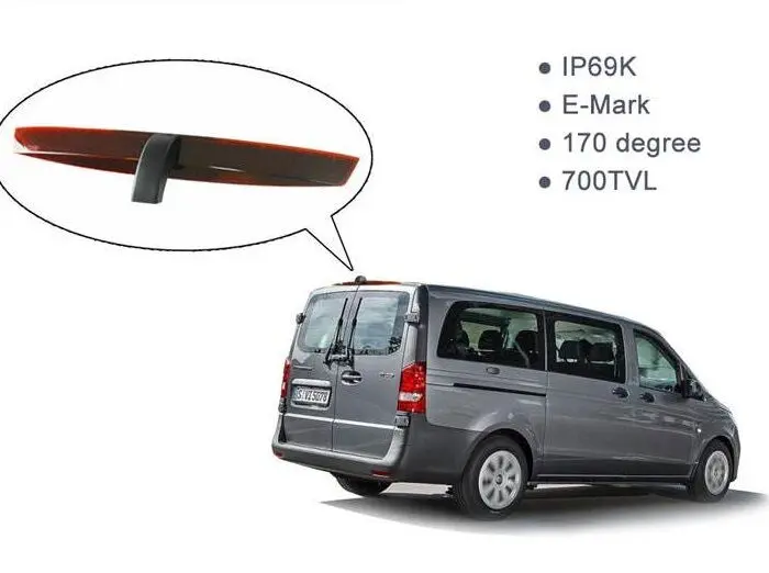 Bakkamera Mercedes Vito 2016- dobbelte bagdøre