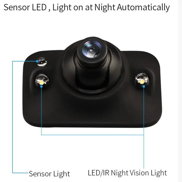 Bakkamera mini 120°, CMOS, NTSC