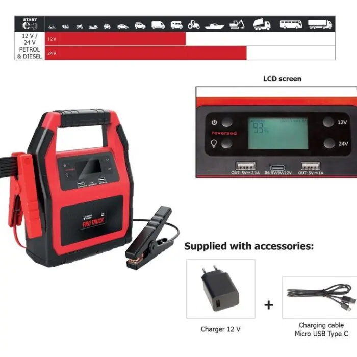 Alternative view of Nomad Power Lithium Booster 12V/24V - 1500A