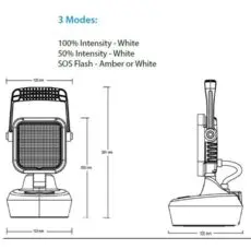 Alternative view of Arbejdslampe magnetisk håndholdt med 3 indstillinger
