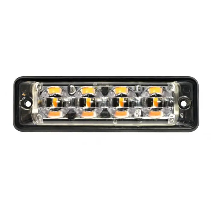 Advarselslampe 4 LED superslim Blåt lys