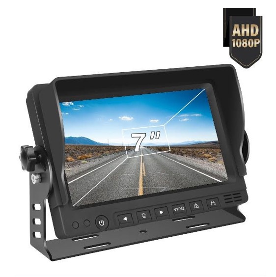 AHD Bakkamera monitor 7" med 2 kamera input