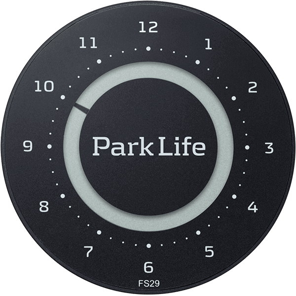 Park Life - Elektronisk P-skive - Carbon Black