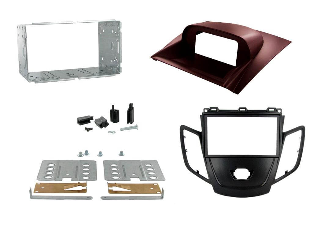 2 Din monterings ramme Ford Fiesta Red Display