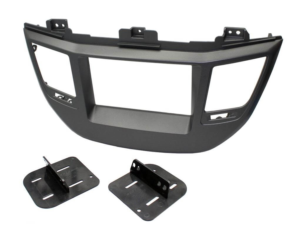 2 Din monterings ramme Hyundai Tucson 2015> Silve