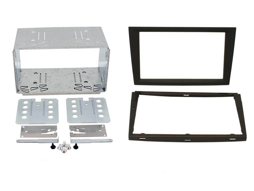 2 Din monterings ramme Opel D/D Charcoal