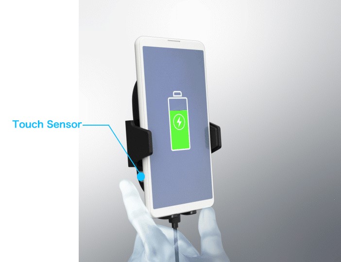 Kenwood CAX-HL10QI motoriseret trådløs Qi billader Iphone - Smartphone - Billede 6