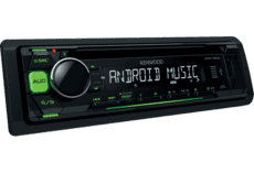 Alternative view of Kenwood KDC-130UG - Radio m. CD & USB - Grøn lys