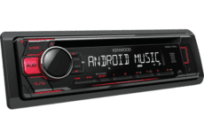 Alternative view of Kenwood KDC-130UR - Radio m. CD & USB - Rødt lys