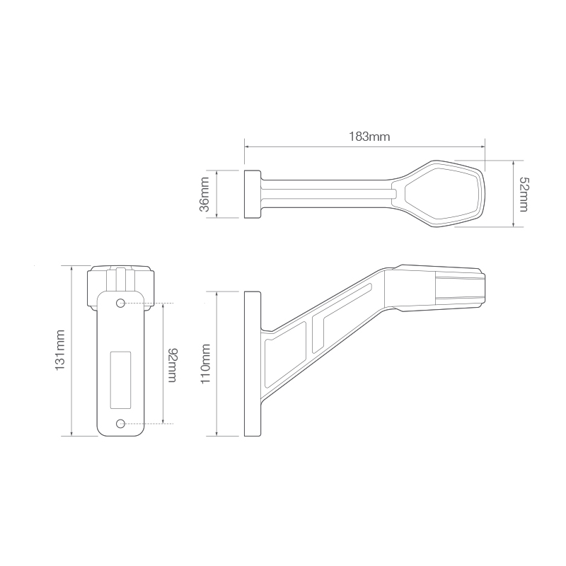 LED markeringslys 2 funktioner front - bag markering - Billede 3