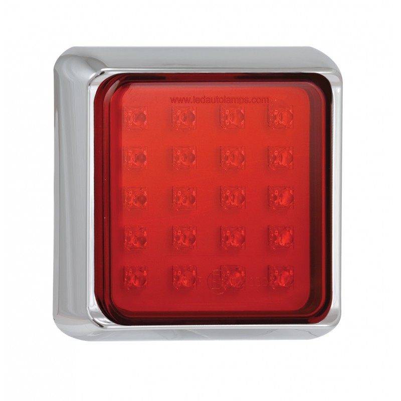 LED 120mm kvadratisk tågelygte