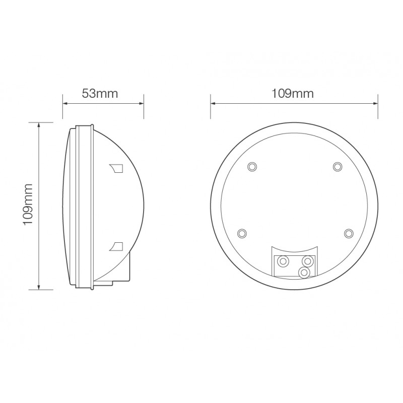 LED rund blinklygte - Billede 2