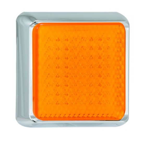 LED 145mm kvadratisk blinklygte