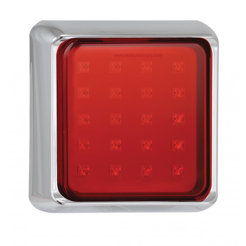 LED 145mm kvadratisk tågelygte