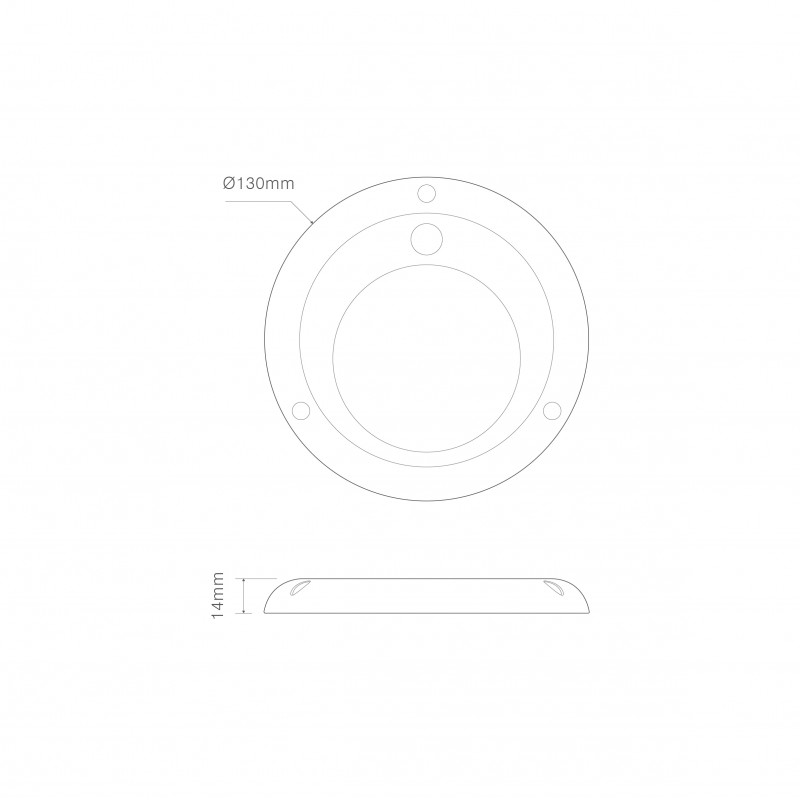 Interior rund LED lampe kontaktløs - Billede 3