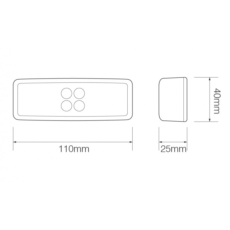 LED orange side markeringslygte - Billede 2