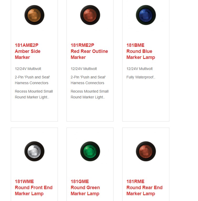 LED rund orange side markeringslygte 12V/24V - Billede 4