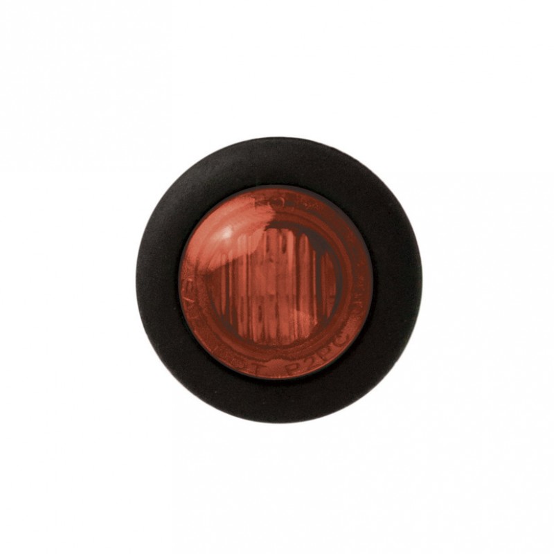 LED rund rød bag markeringslygte 12V/24V