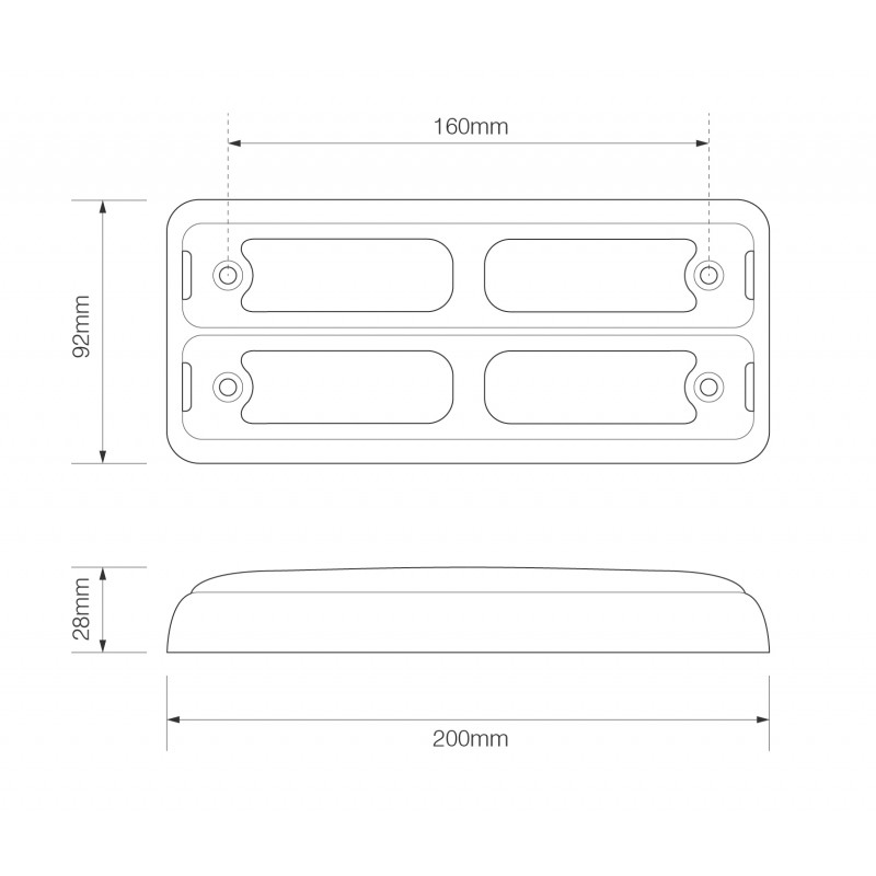 LED båd trailer lygtesæt med nummerpladelys - Billede 2